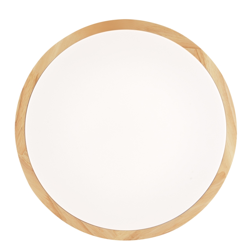Brilliant - Candeeiro de Tecto LED para Casa de Banho MOREEN LED/18W/230V 2700/4000/6500K Ø 34 cm IP44, acabamento em madeira de seringueira