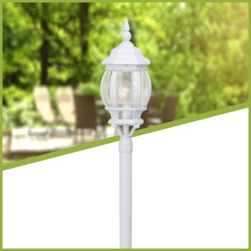 Brilliant - Candeeiro exterior ISTRIA 1xE27/60W/230V 112 cm IP23 branco