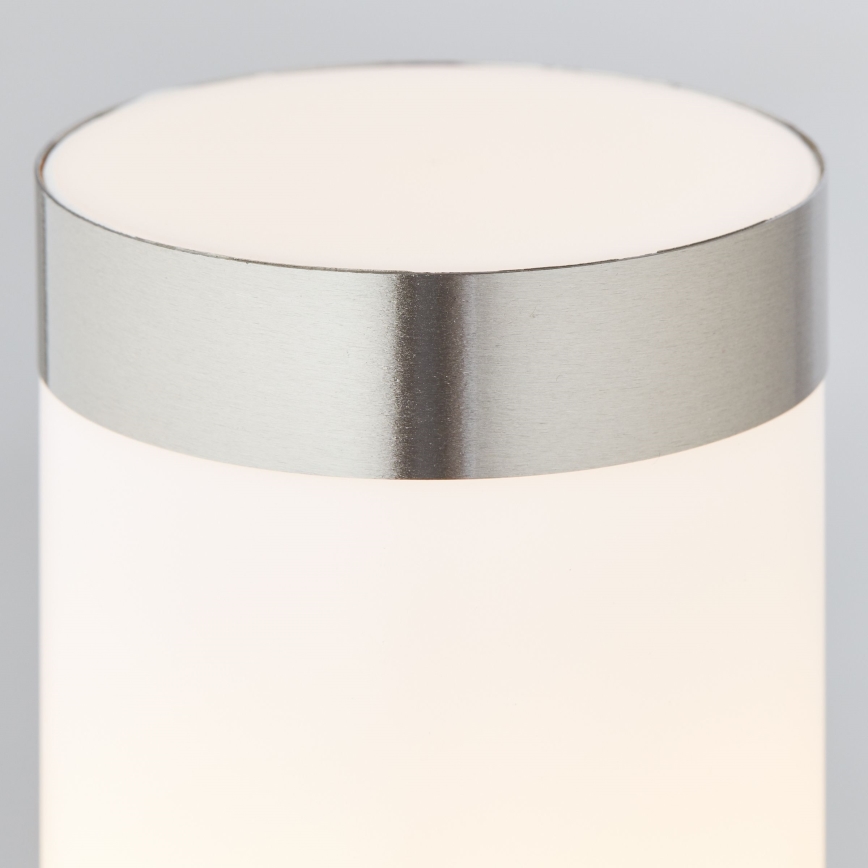 Brilliant - Candeeiro exterior LED com sensor LEIGH LED/0,9W/230V + 1xE27/11W 80 cm IP44 cromado brilhante