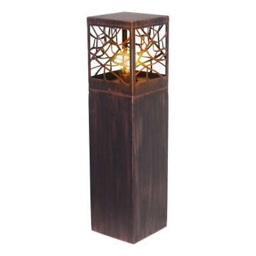Brilliant - Candeeiro exterior WHITNEY 1xE27/52W/230V IP44 patina/cobre
