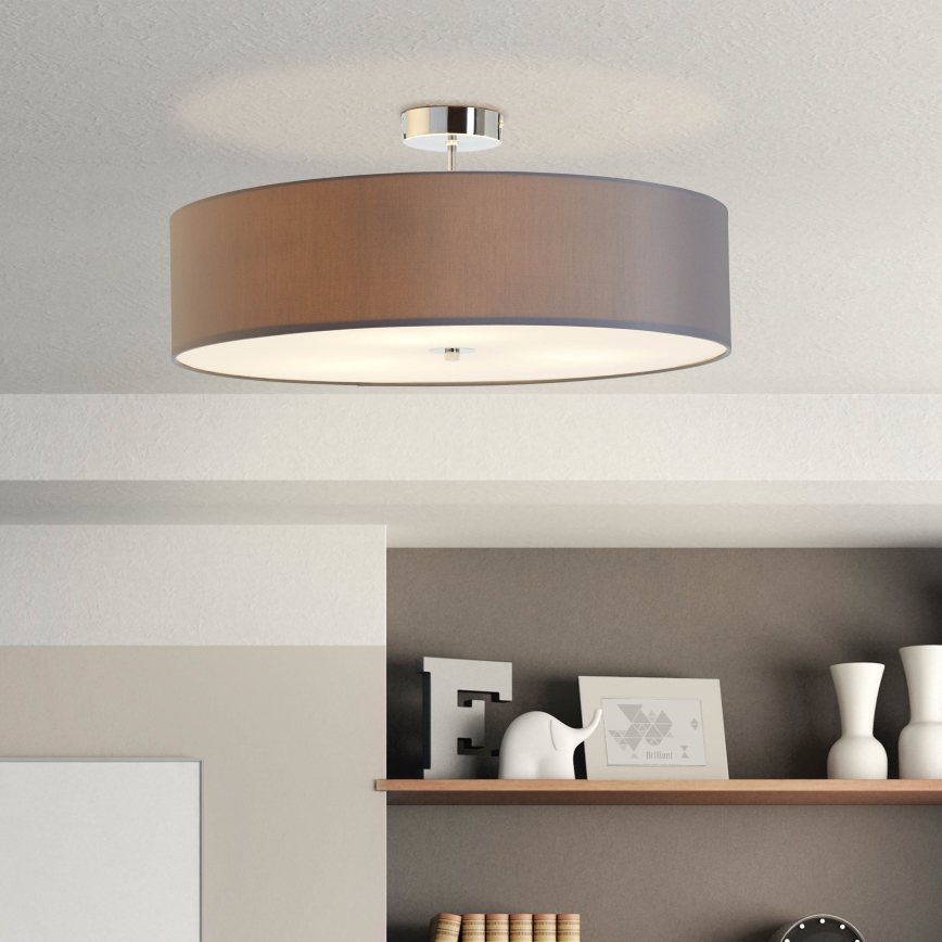Brilliant - Candeeiro integrado ANDRIA 3xE27/60W/230V diâmetro 60 cm antracite