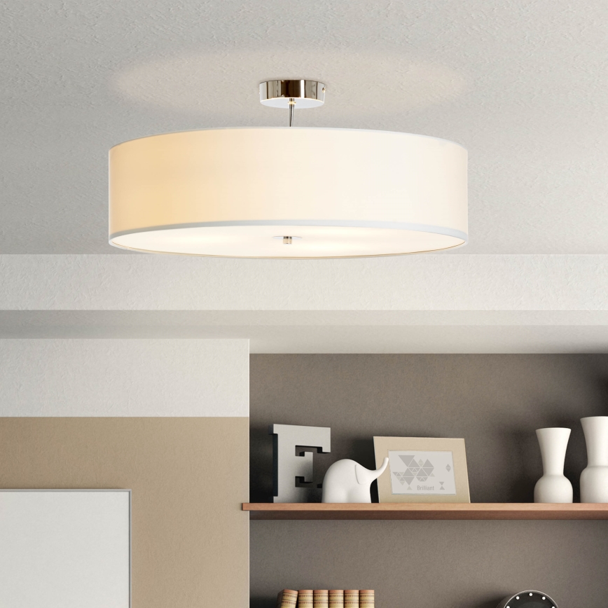 Brilliant - Candeeiro integrado ANDRIA 3xE27/60W/230V diâmetro 60 cm branco