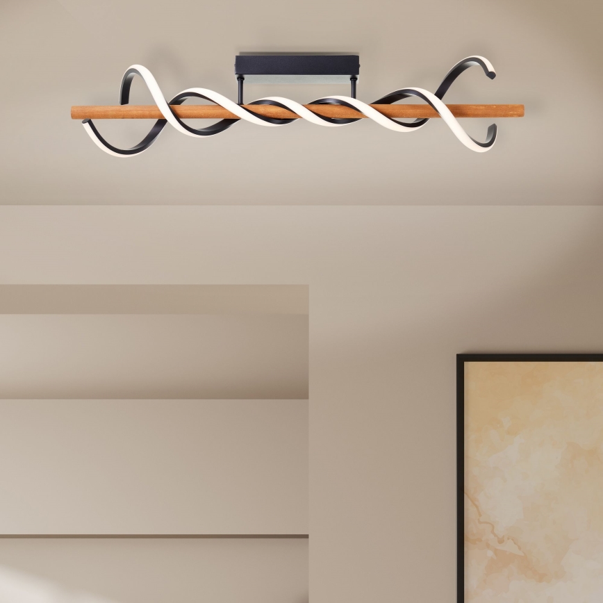 Brilliant - Candeeiro integrado LED com regulação AMALIA LED/38W/230V pinho - FSC certificado