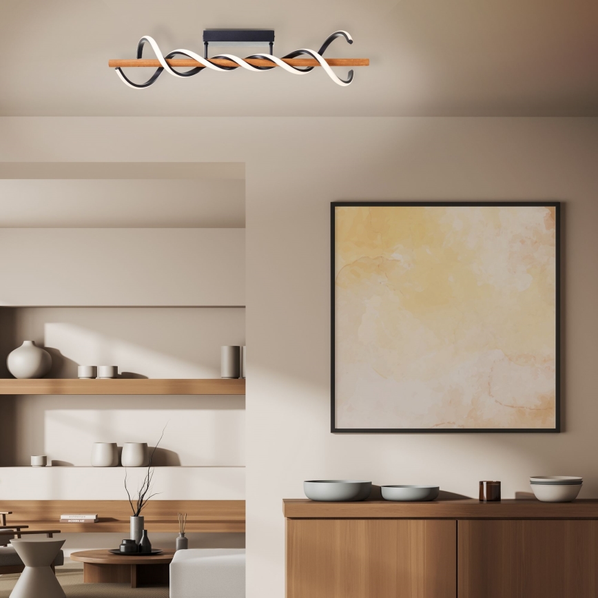 Brilliant - Candeeiro integrado LED com regulação AMALIA LED/38W/230V pinho - FSC certificado