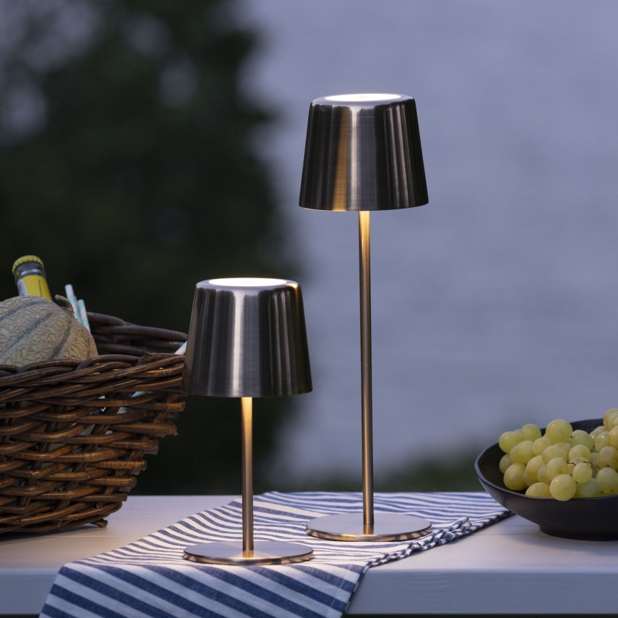 Brilliant - Candeeiro LED tátil com regulação para exterior XAANA LED/4W/5V 3000/4000/6500K IP44 cobre