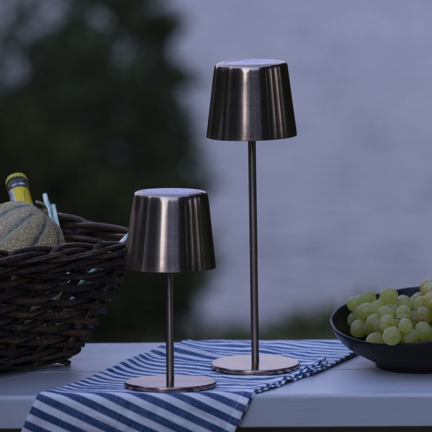 Brilliant - Candeeiro LED tátil com regulação para exterior XAANA LED/4W/5V 3000/4000/6500K IP44 cobre