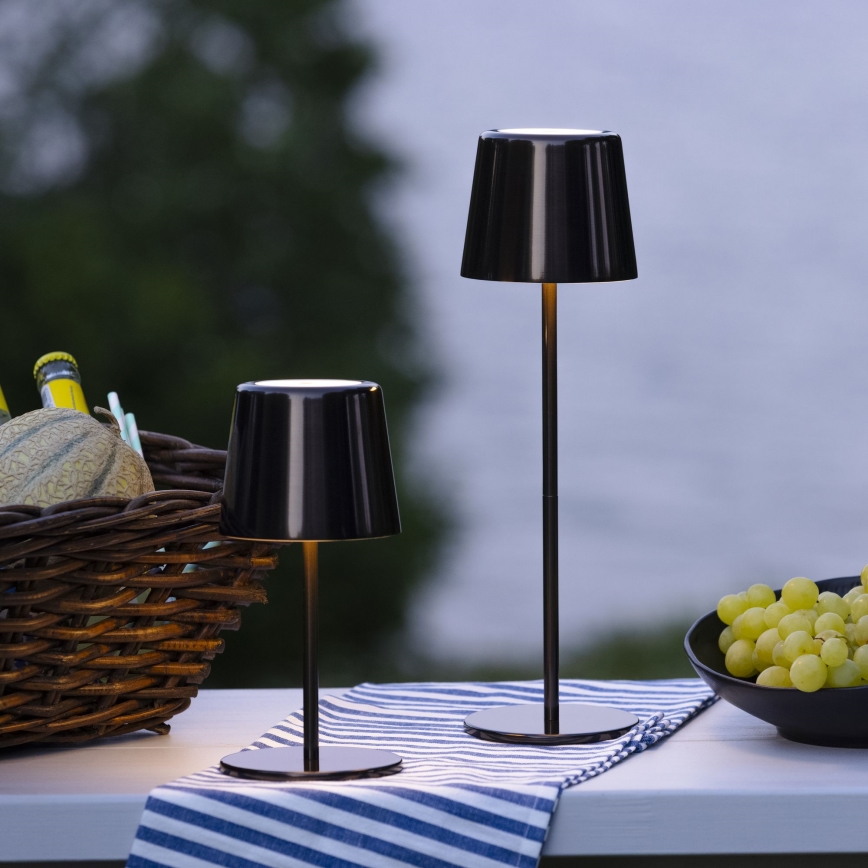 Brilliant - Candeeiro LED tátil com regulação para exterior XAANA LED/4W/5V 3000/4000/6500K IP44 preto