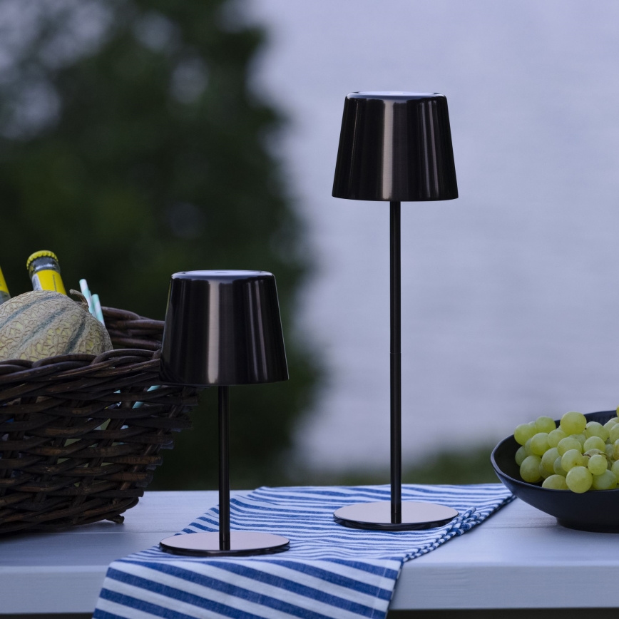 Brilliant - Candeeiro LED tátil com regulação para exterior XAANA LED/4W/5V 3000/4000/6500K IP44 preto