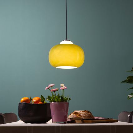 Brilliant - Candeeiro pendente em cabo BLOP 1xE27/60W/230V verde
