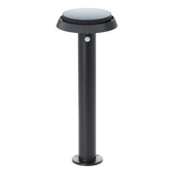 Brilliant - Candeeiro solar LED com sensor ALVERO LED/4W/3,7V 50 cm IP44 preto