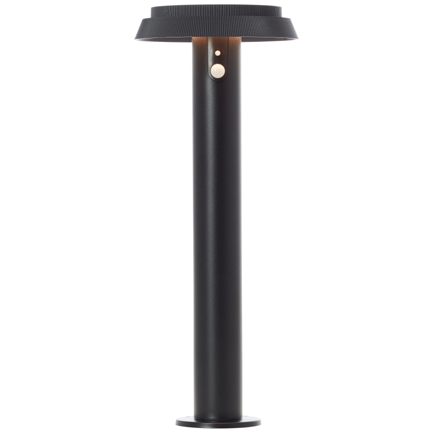 Brilliant - Candeeiro solar LED com sensor ALVERO LED/4W/3,7V 50 cm IP44 preto