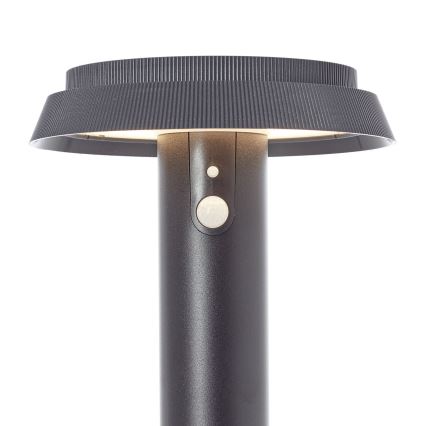 Brilliant - Candeeiro solar LED com sensor ALVERO LED/4W/3,7V 70 cm IP44 preto