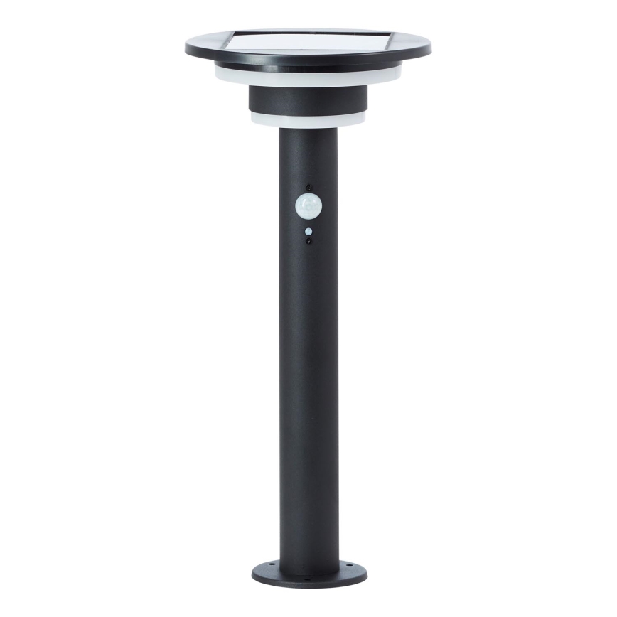 Brilliant - Candeeiro solar LED com sensor GARVINA LED/3W/3,7V 45 cm IP44 preto