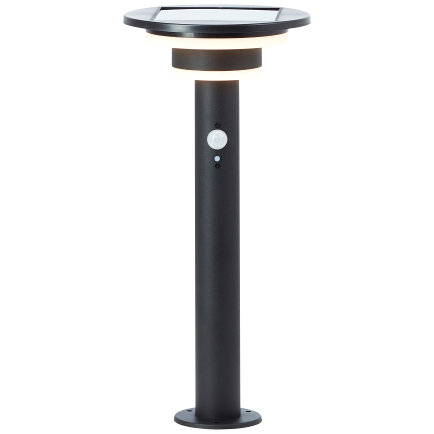 Brilliant - Candeeiro solar LED com sensor GARVINA LED/3W/3,7V 45 cm IP44 preto