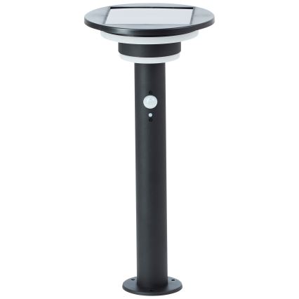 Brilliant - Candeeiro solar LED com sensor GARVINA LED/3W/3,7V 45 cm IP44 preto