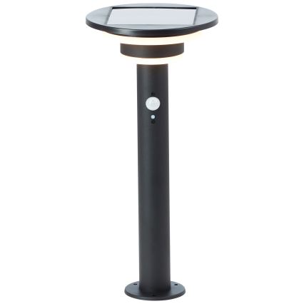 Brilliant - Candeeiro solar LED com sensor GARVINA LED/3W/3,7V 45 cm IP44 preto