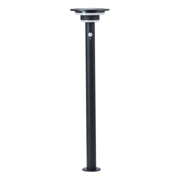Brilliant - Candeeiro solar LED com sensor GARVINA LED/3W/3,7V 85 cm IP44 preto