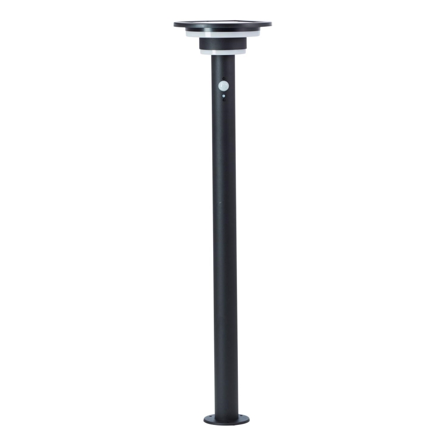 Brilliant - Candeeiro solar LED com sensor GARVINA LED/3W/3,7V 85 cm IP44 preto