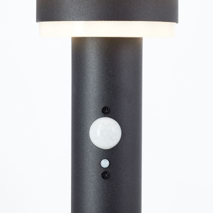 Brilliant - Candeeiro solar LED com sensor GARVINA LED/3W/3,7V 85 cm IP44 preto