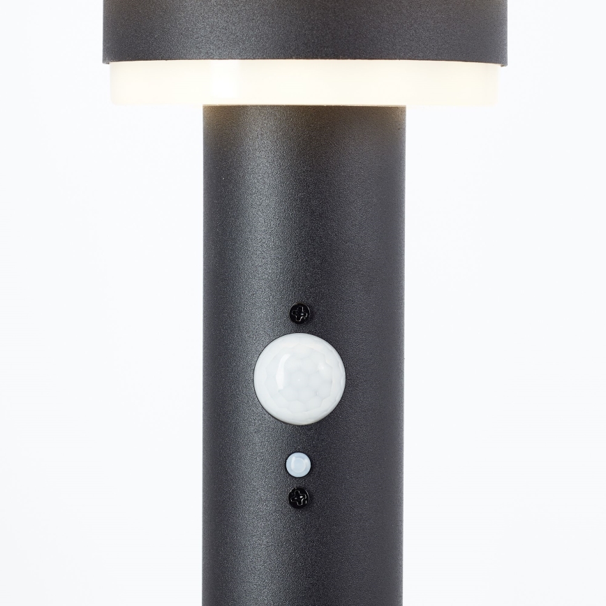 Brilliant - Candeeiro solar LED com sensor GARVINA LED/3W/3,7V 85 cm IP44 preto