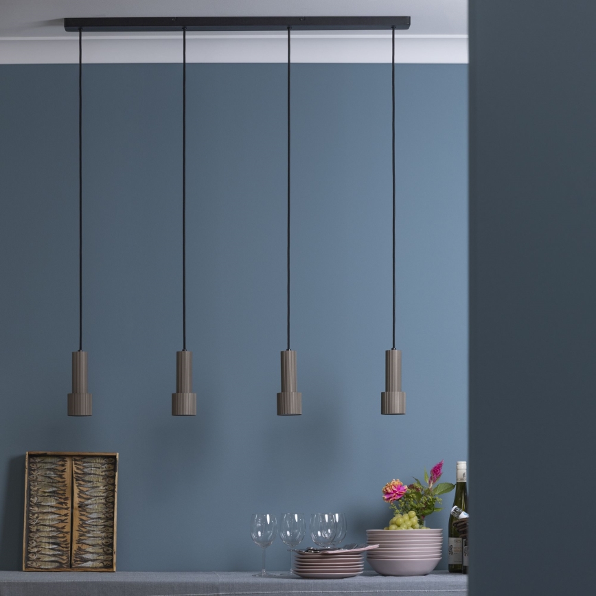 Brilliant - Candeeiro suspenso CADIZ 4xGU10/10W/230V bronze