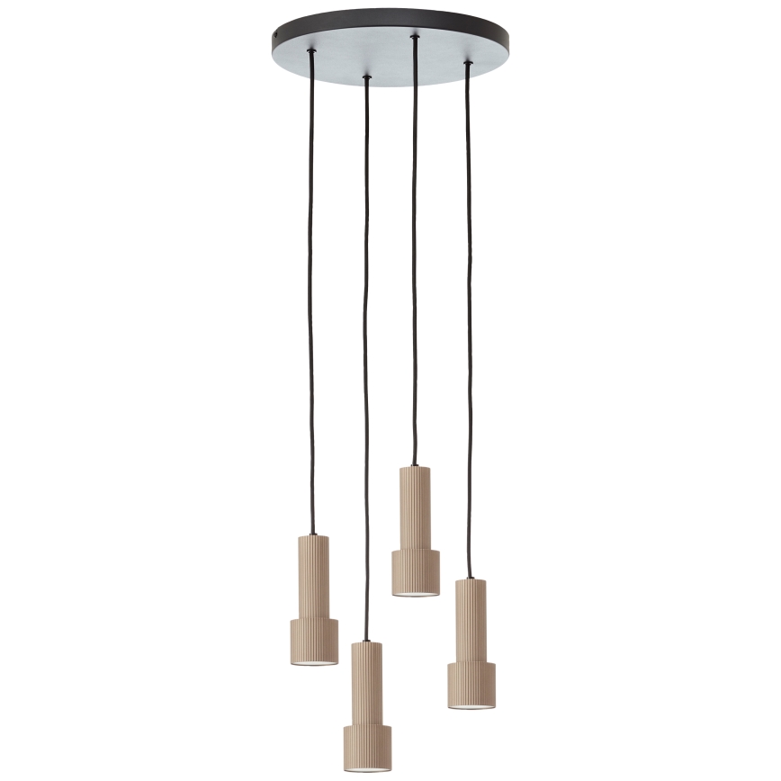 Brilliant - Candeeiro suspenso CADIZ 4xGU10/10W/230V diâmetro 35 cm bronze