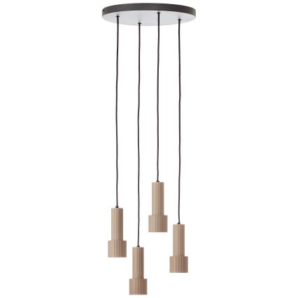 Brilliant - Candeeiro suspenso CADIZ 4xGU10/10W/230V diâmetro 35 cm bronze