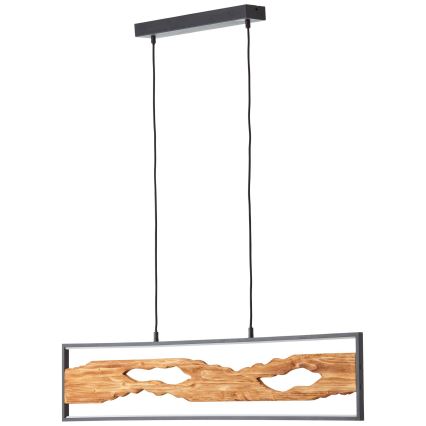 Brilliant - Candeeiro suspenso LED CHAUMONT LED/20W/230V pinho - FSC certificado