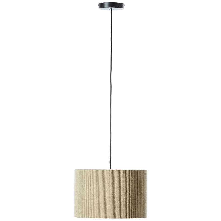 Brilliant - Candeeiro suspenso TONY 1xE27/20W/230V diâmetro 35 cm castanho