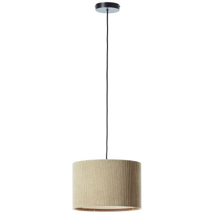 Brilliant - Candeeiro suspenso TONY 1xE27/20W/230V diâmetro 35 cm castanho