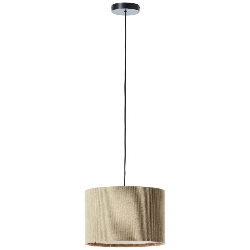 Brilliant - Candeeiro suspenso TONY 1xE27/20W/230V diâmetro 35 cm castanho