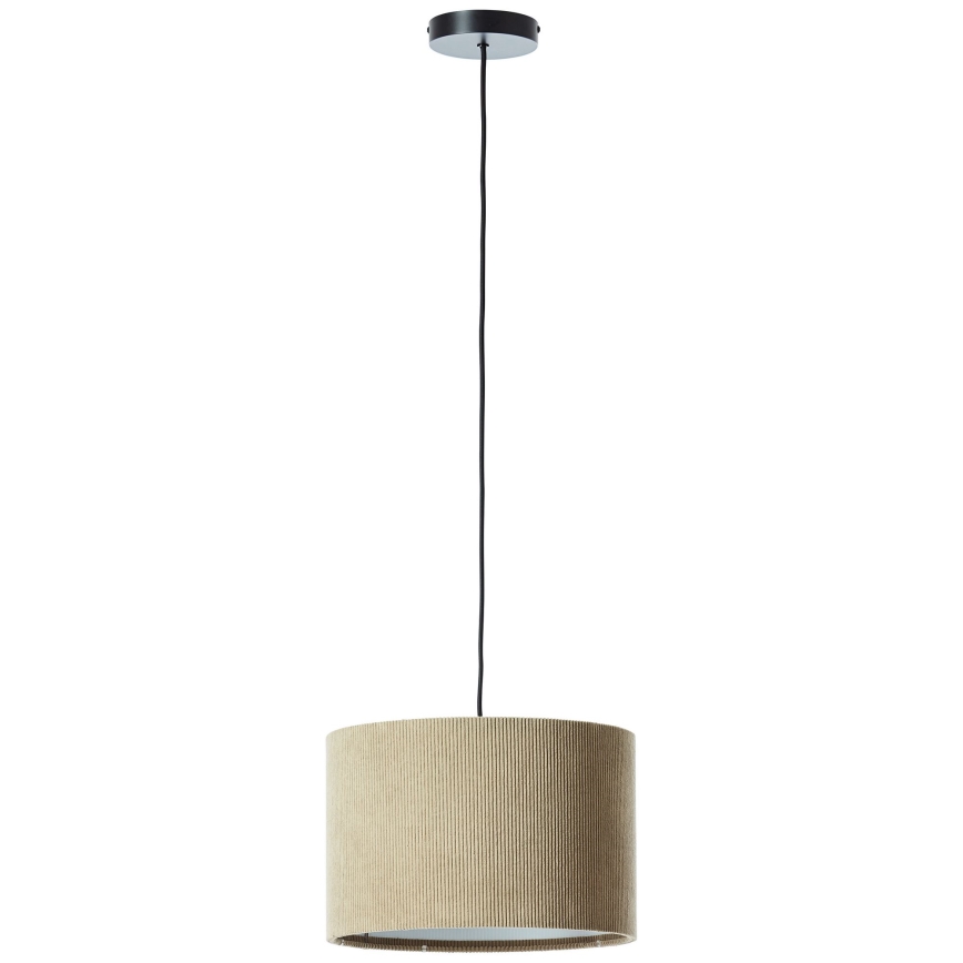 Brilliant - Candeeiro suspenso TONY 1xE27/20W/230V diâmetro 35 cm castanho