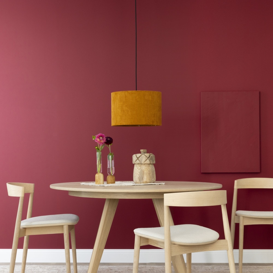 Brilliant - Candeeiro suspenso TONY 1xE27/20W/230V diâmetro 35 cm laranja