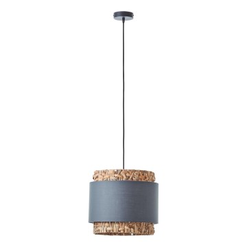 Brilliant - Candeeiro suspenso WATERLILLY 1xE27/60W/230V diâmetro 35 cm cinzento