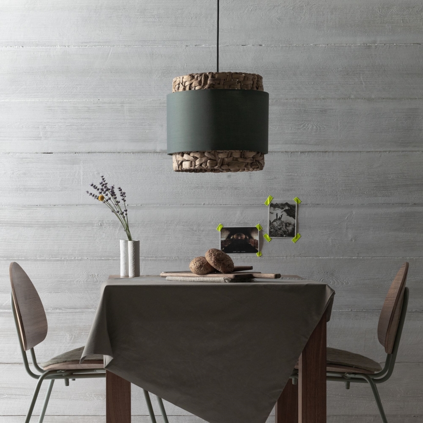 Brilliant - Candeeiro suspenso WATERLILLY 1xE27/60W/230V diâmetro 35 cm cinzento