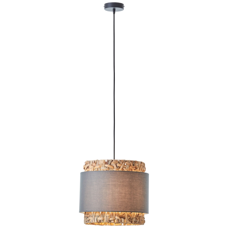 Brilliant - Candeeiro suspenso WATERLILLY 1xE27/60W/230V diâmetro 35 cm cinzento