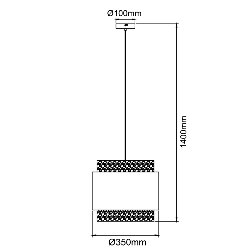 Brilliant - Candeeiro suspenso WATERLILLY 1xE27/60W/230V diâmetro 35 cm cinzento