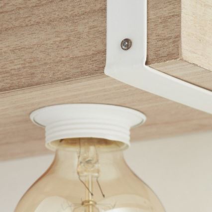 Brilliant - Candelabro num fio WHITEWOOD 5xE27/30W/230V