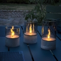 Brilliant - Conjunto de 3 velas LED BOUGIE LED/2xAA IP44 cinzento/fumado
