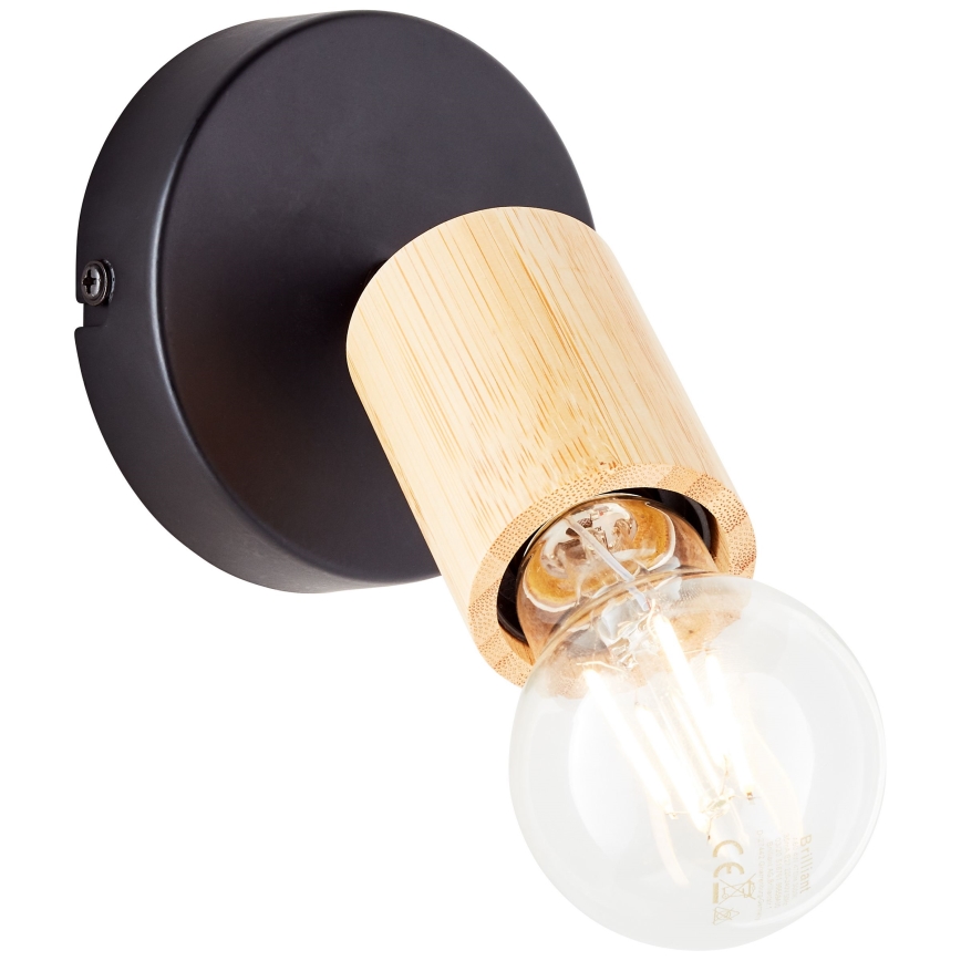 Brilliant - Foco de parede TIFFANY 1xE27/28W/230V bambu