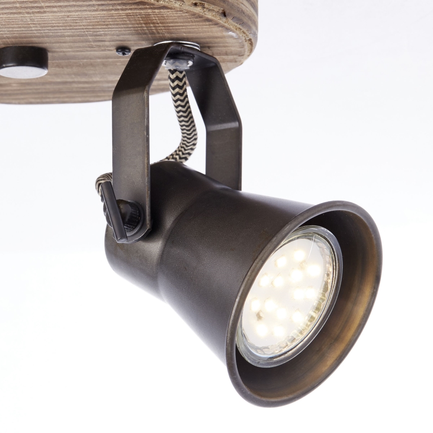 Brilliant - Foco de teto direcionável SEED 2xGU10/5W/230V preto/castanho