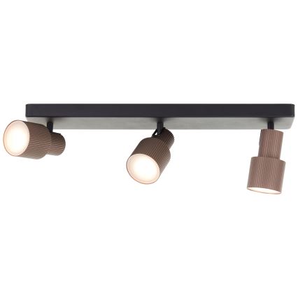 Brilliant - Foco LED CADIZ 3xGU10/5W/230V bronze
