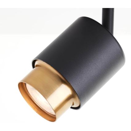Brilliant - Foco LED COVELO 3xGU10/5W/230V preto/dourado