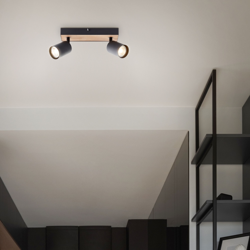 Brilliant - Foco LED JELLO 2xGU10/4,5W/230V pinho - FSC certificado