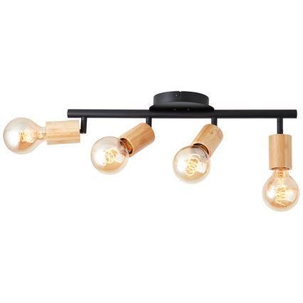 Brilliant - Foco TIFFANY 4xE27/28W/230V bambu