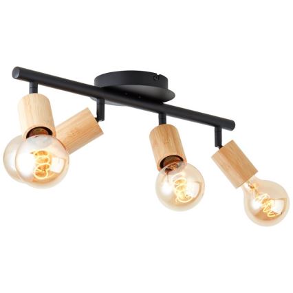 Brilliant - Foco TIFFANY 4xE27/28W/230V bambu