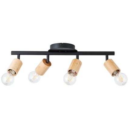 Brilliant - Foco TIFFANY 4xE27/28W/230V bambu