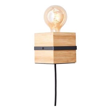 Brilliant - Iluminação de parede BENNY 1xE27/40W/230V bambu