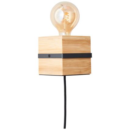 Brilliant - Iluminação de parede BENNY 1xE27/40W/230V bambu