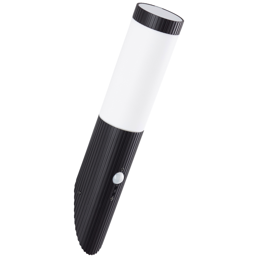 Brilliant - Iluminação de parede exterior com sensor KALEO 1xE27/10W/230V IP44 preto
